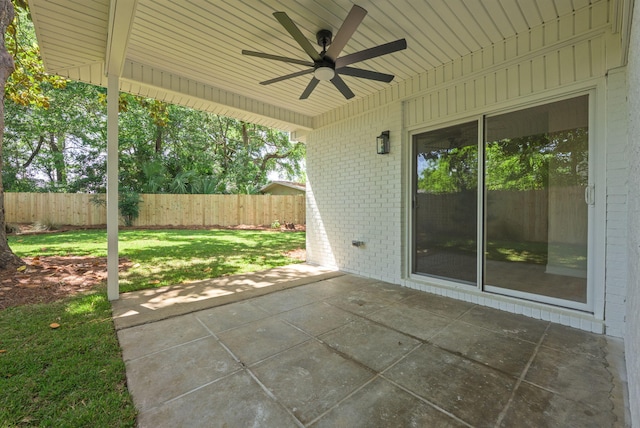 20 NW Higdon Ct, Fort Walton Beach, FL 32547 - view of patio / terrace featuring ceiling fan