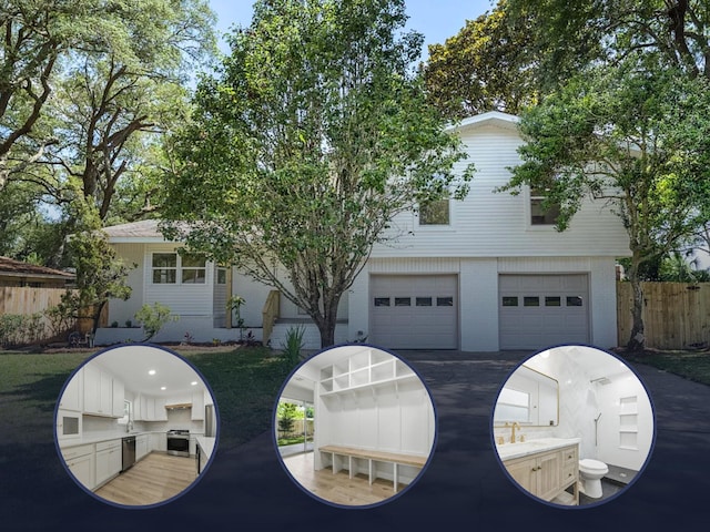 20 NW Higdon Ct, Fort Walton Beach, FL 32547 - view of front of property featuring an attached garage and brick siding