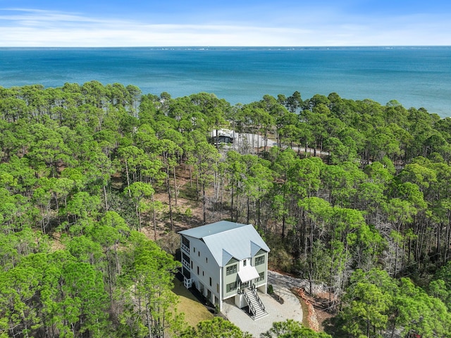 LOT11 Crissman Rd, Santa Rosa Beach, FL 32459 - aerial view of property and surrounding area with a forest and a nearby body of water