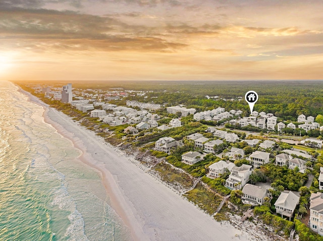 238 Sand Oaks Cir, Santa Rosa Beach, FL 32459 - aerial view at dusk of view of water and beach