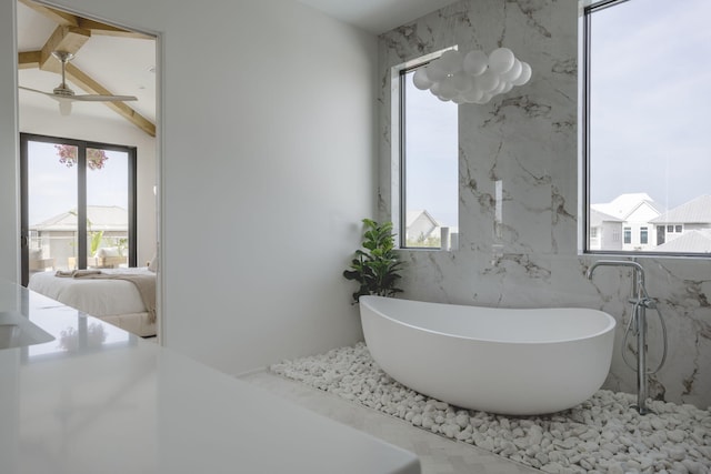 238 Sand Oaks Cir, Santa Rosa Beach, FL 32459 - bathroom featuring a freestanding bath and ensuite bath