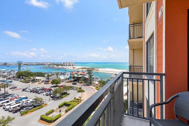 10 Harbor Blvd Unit E409, Destin, FL 32541 - balcony featuring a water view