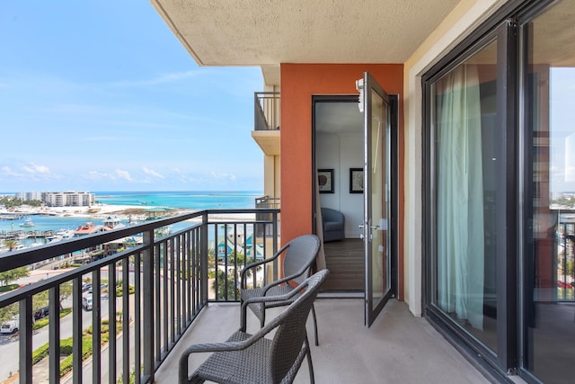 10 Harbor Blvd Unit E409, Destin, FL 32541 - balcony featuring a water view