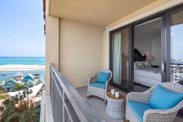 10 Harbor Blvd Unit E409, Destin, FL 32541 - balcony featuring view of water and beach