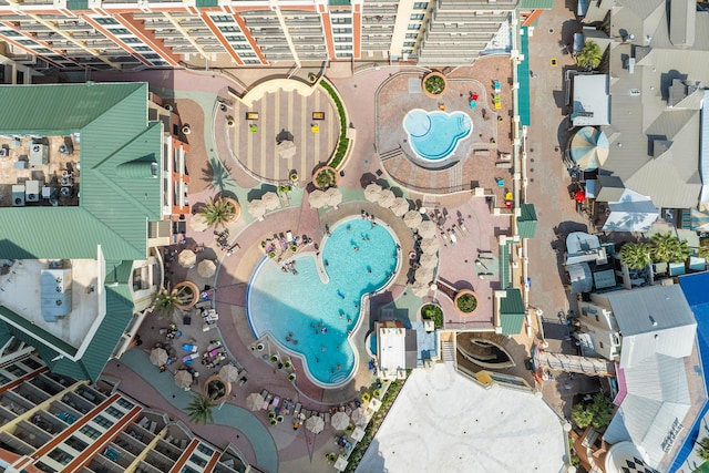 10 Harbor Blvd Unit E409, Destin, FL 32541 - aerial view of a pool area
