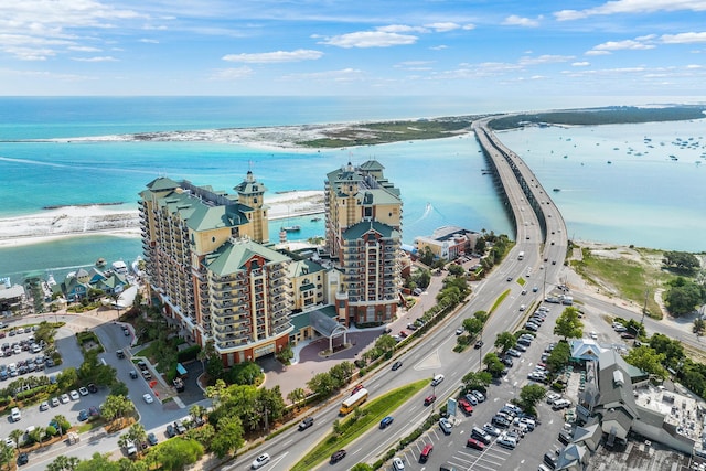 10 Harbor Blvd Unit E409, Destin, FL 32541 - bird's eye view of expansive beach, a highway, and apartment complex