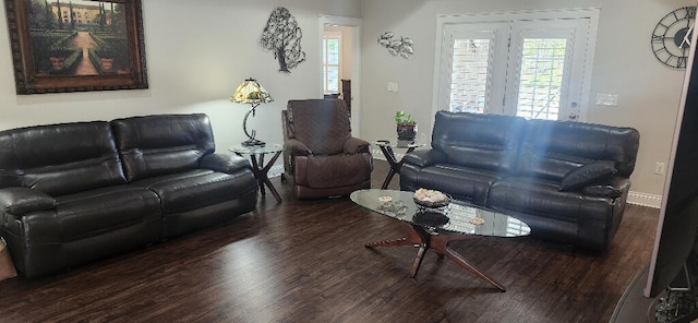 3100 Oriole Dr, Gulf Breeze, FL 32563 - living room with wood finished floors, plenty of natural light, and baseboards