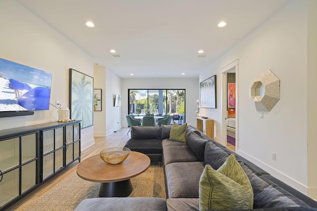 336 S Holiday Rd, Destin, FL 32550 - living area featuring recessed lighting, baseboards, and wood finished floors