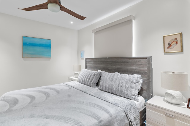 2384 Scenic Gulf Dr Unit C308, Miramar Beach, FL 32550 - bedroom featuring ceiling fan and recessed lighting