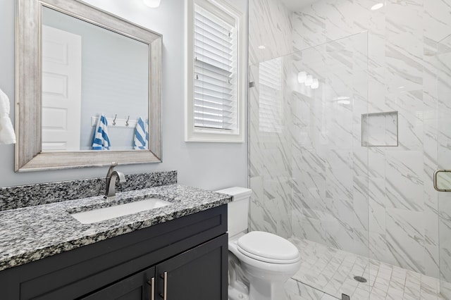 92 Maple St, Santa Rosa Beach, FL 32459 - bathroom with vanity and a marble finish shower