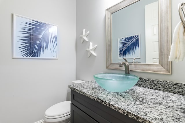 92 Maple St, Santa Rosa Beach, FL 32459 - half bathroom with vanity and toilet