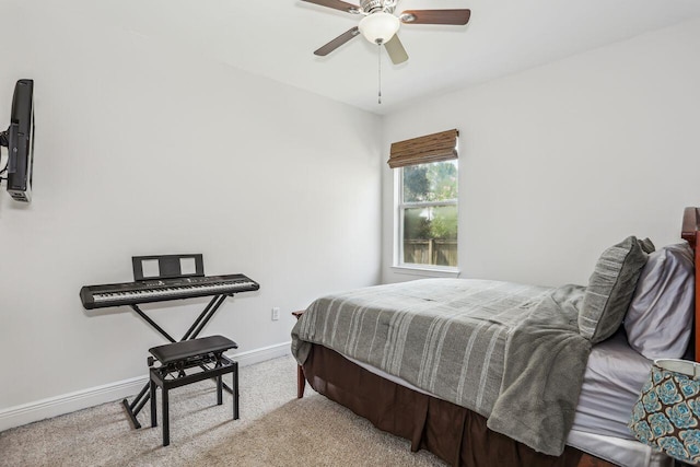 312 Scotch Pine Ln, Crestview, FL 32536 - carpeted bedroom with baseboards and ceiling fan