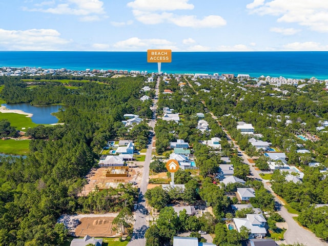 515 Seacrest Dr, Inlet Beach, FL 32461 - view of property location with a nearby body of water, nearby suburban area, and a tree filled landscape
