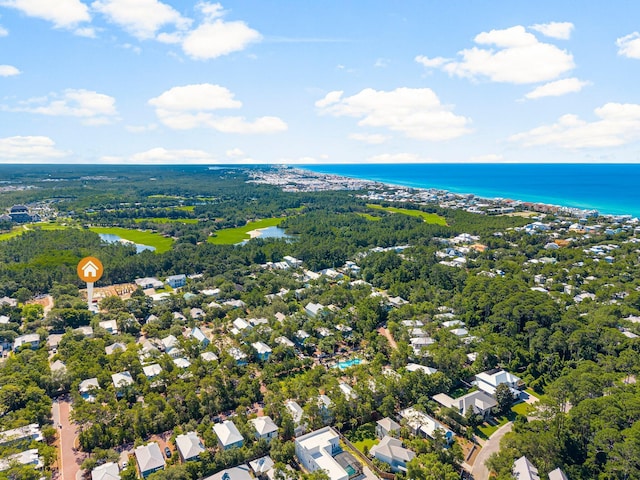 515 Seacrest Dr, Inlet Beach, FL 32461 - aerial perspective of suburban area featuring a large body of water