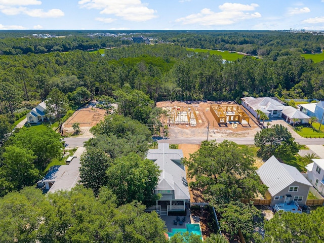 515 Seacrest Dr, Inlet Beach, FL 32461 - aerial perspective of suburban area with a heavily wooded area