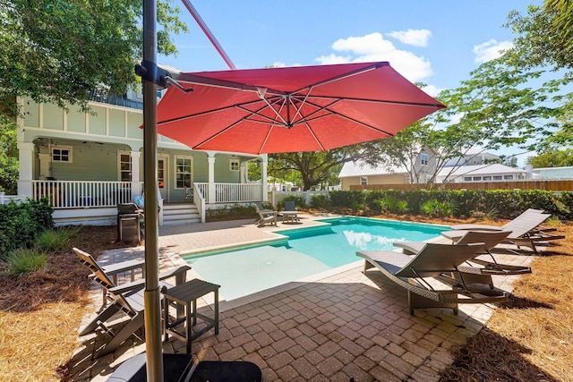 515 Seacrest Dr, Inlet Beach, FL 32461 - view of swimming pool with a patio