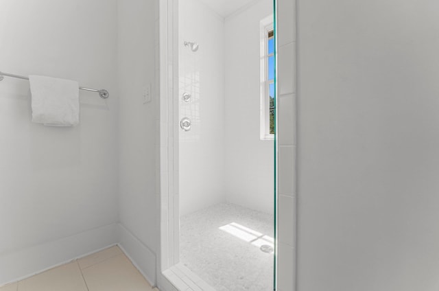 515 Seacrest Dr, Inlet Beach, FL 32461 - full bath featuring tiled shower and tile patterned floors