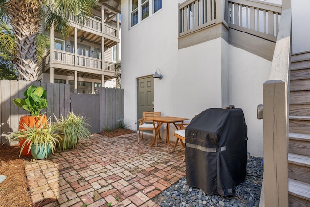 106 N Winston Ln, Inlet Beach, FL 32461 - patio / terrace featuring a patio, area for grilling, and outdoor dining space