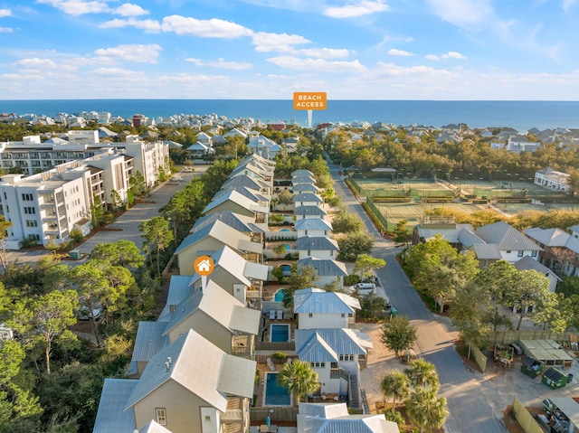 106 N Winston Ln, Inlet Beach, FL 32461 - aerial perspective of suburban area with a large body of water
