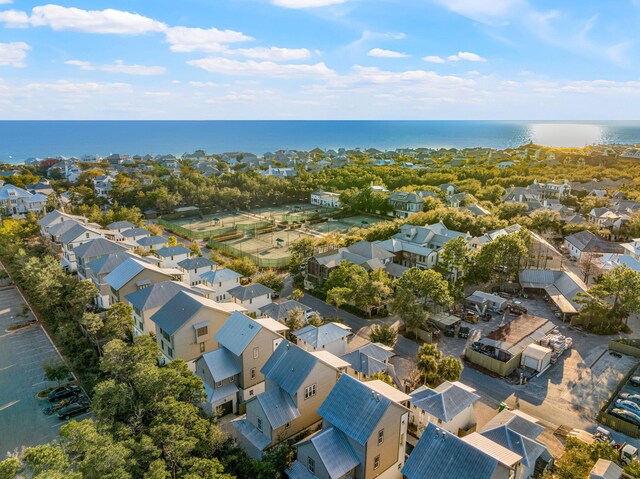 106 N Winston Ln, Inlet Beach, FL 32461 - aerial perspective of suburban area featuring a nearby body of water