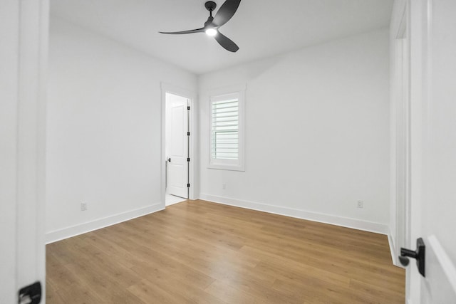 425 W Lafayette, Inlet Beach, FL 32461 - empty room featuring ceiling fan, light wood-type flooring, and baseboards