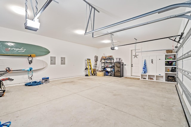 425 W Lafayette, Inlet Beach, FL 32461 - garage with a garage door opener and electric panel