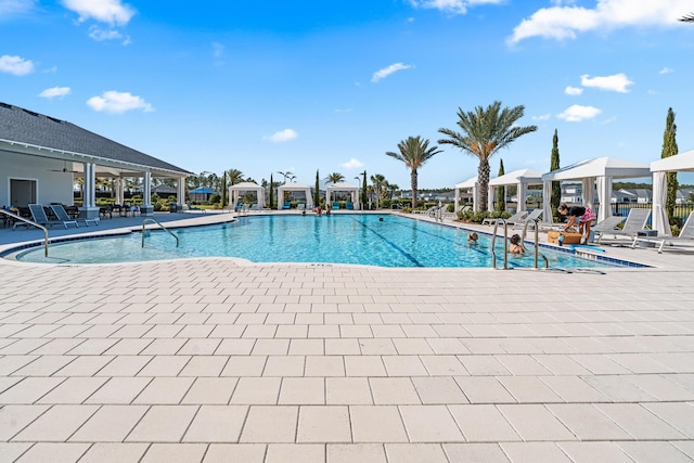 425 W Lafayette, Inlet Beach, FL 32461 - community pool with a gazebo and a patio area