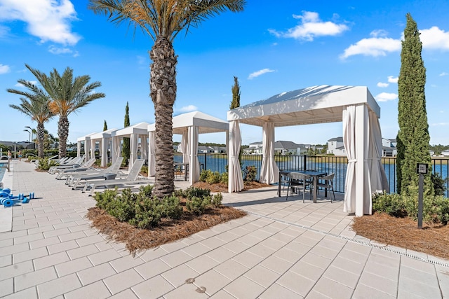 425 W Lafayette, Inlet Beach, FL 32461 - view of community with a gazebo and a patio