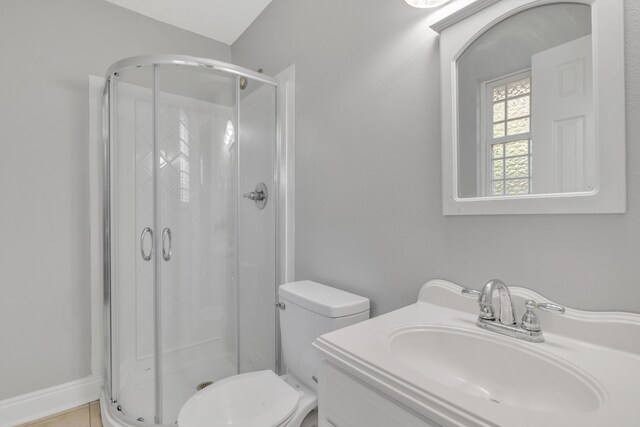 319 Jones Rd, Crestview, FL 32536 - bathroom with a shower stall, toilet, and vanity