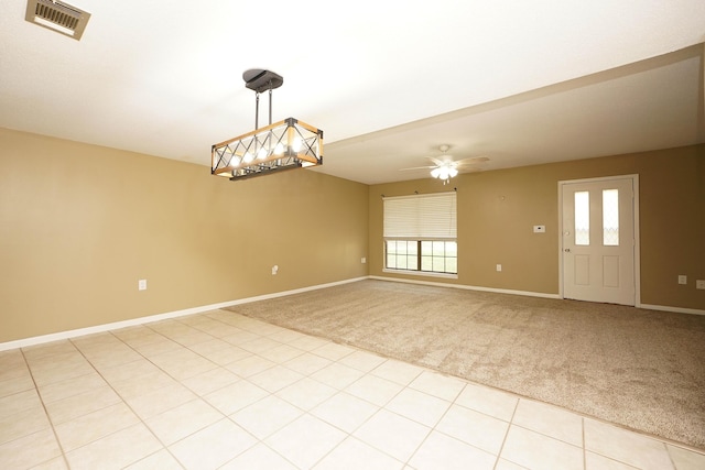 118 5th Ave Unit 118, Shalimar, FL 32579 - unfurnished room featuring light carpet, baseboards, and ceiling fan