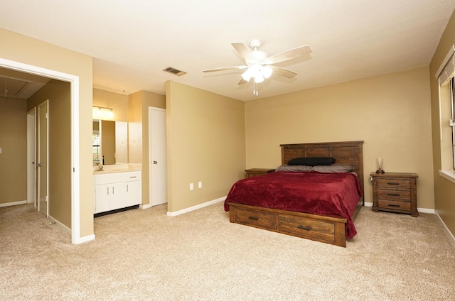 118 5th Ave Unit 118, Shalimar, FL 32579 - bedroom featuring attic access, light carpet, and baseboards
