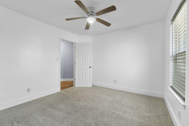 2512 Georgetown Ln, Fort Walton Beach, FL 32547 - carpeted spare room featuring ceiling fan and baseboards