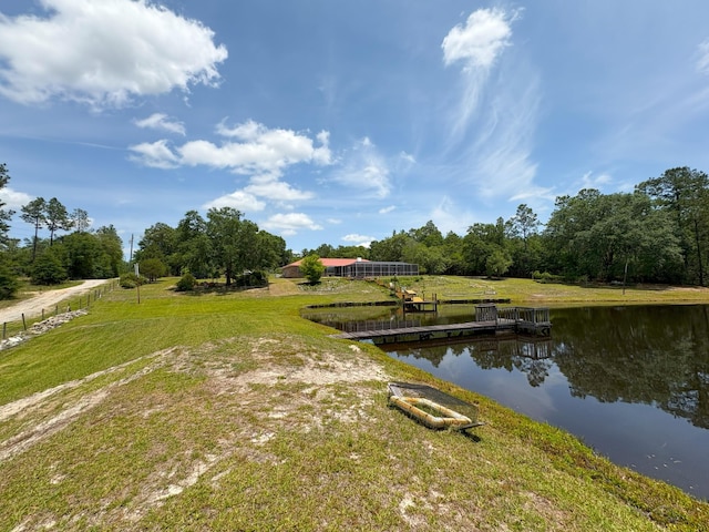 3864 Bear Head Rd, Crestview, FL 32539 - dock featuring a water view