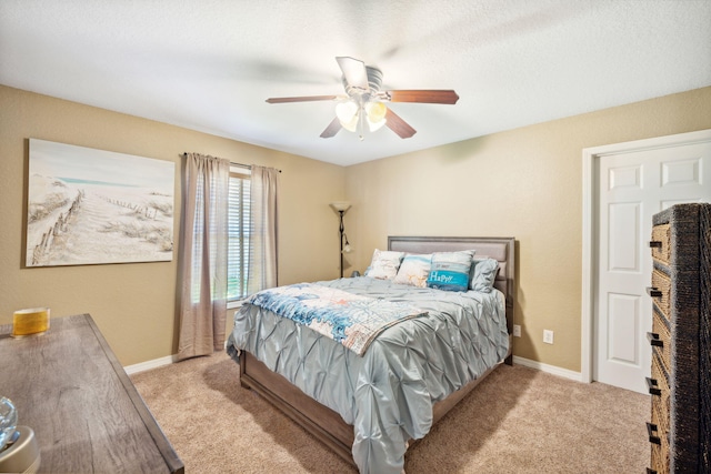 100 Kensington Cir, Panama City Beach, FL 32413 - bedroom featuring carpet, ceiling fan, and baseboards