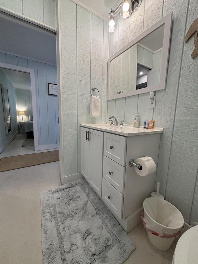 101 Barbados Dr, Cape San Blas, FL 32456 - bathroom featuring vanity and concrete flooring