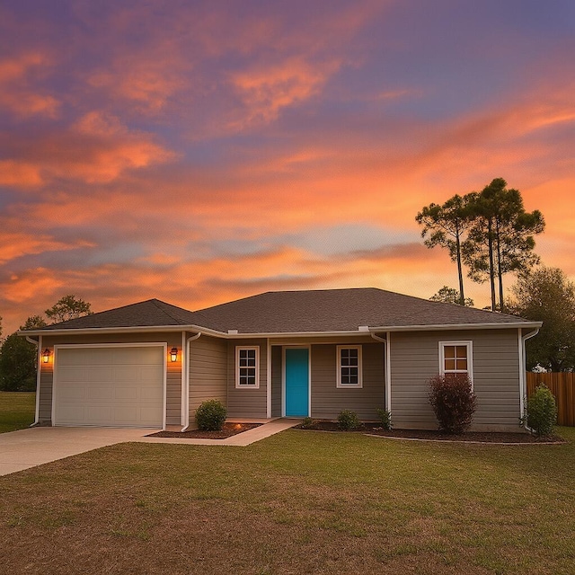 95 Santana Dr, Santa Rosa Beach, FL 32459 - view of front of home with an attached garage and concrete driveway