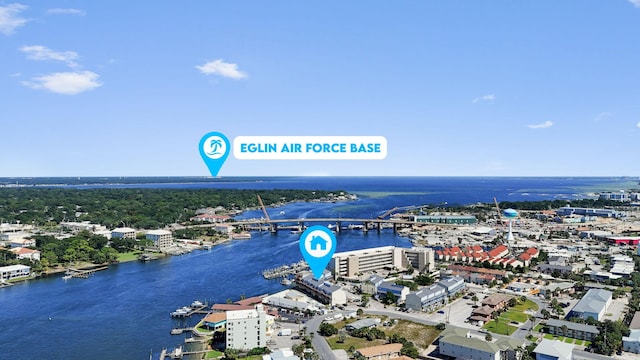 330 Bluefish Dr Unit 119, Fort Walton Beach, FL 32548 - view of urban area with a large body of water and a notable bridge