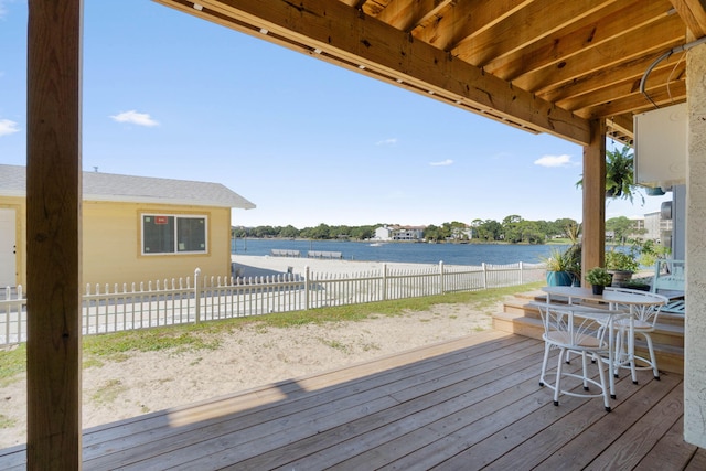 330 Bluefish Dr Unit 119, Fort Walton Beach, FL 32548 - deck with a water view
