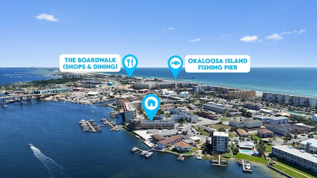 330 Bluefish Dr Unit 119, Fort Walton Beach, FL 32548 - view of urban area with a large body of water