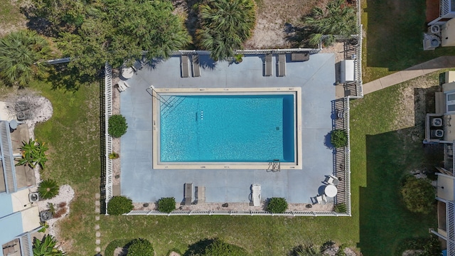 330 Bluefish Dr Unit 119, Fort Walton Beach, FL 32548 - view from above of property with a pool area