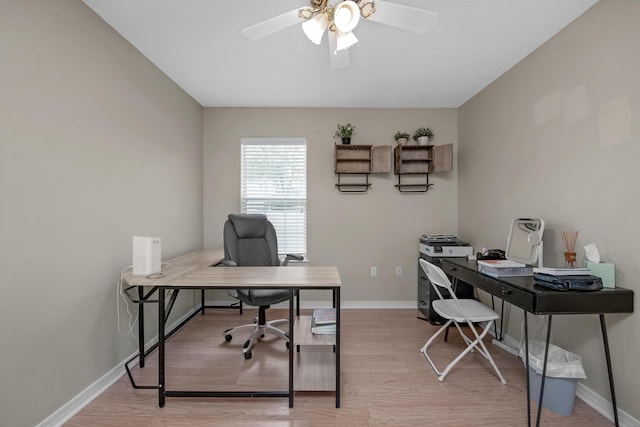 712 Riva Ridge Dr, Crestview, FL 32539 - office space with light wood finished floors and ceiling fan