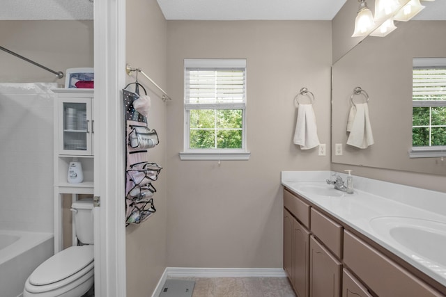 712 Riva Ridge Dr, Crestview, FL 32539 - full bathroom with double vanity and bathtub / shower combination