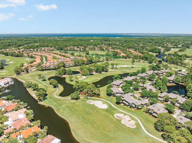 9100 Baytowne Wharf Blvd Unit 366-8, Miramar Beach, FL 32550 - aerial overview of property's location with nearby suburban area, a golf club, and a large body of water