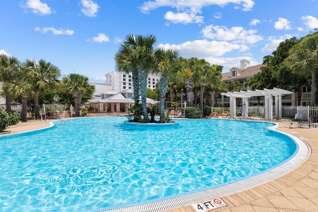 9100 Baytowne Wharf Blvd Unit 366-8, Miramar Beach, FL 32550 - community pool featuring a pergola