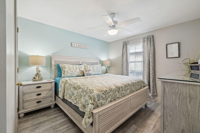187 Sandy Cay Dr, Miramar Beach, FL 32550 - bedroom with wood finished floors and ceiling fan