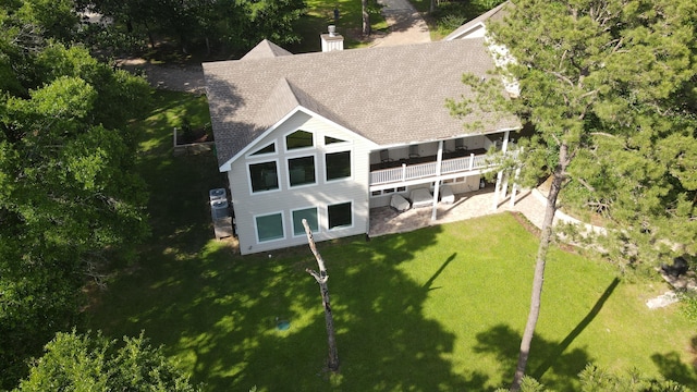 275 Lake Holley Cir, Defuniak Springs, FL 32433 - view from above of property featuring a tree filled landscape