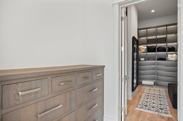 3502 Burnt Pine Ln, Miramar Beach, FL 32550 - hall featuring light wood-type flooring and recessed lighting
