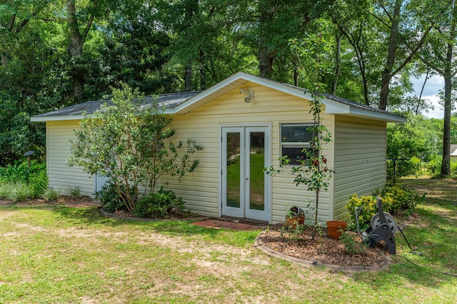 6087 Terrace Ln, Crestview, FL 32536 - view of outbuilding with french doors