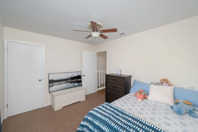 115 NE Hughes St Unit B3, Fort Walton Beach, FL 32548 - carpeted bedroom featuring ceiling fan