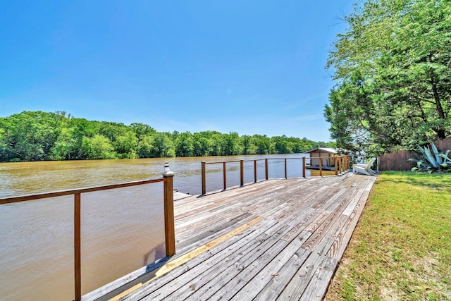 891 Choctawhatchee River Rd, Ponce De Leon, FL 32455 - dock area featuring a forest view and a deck with water view